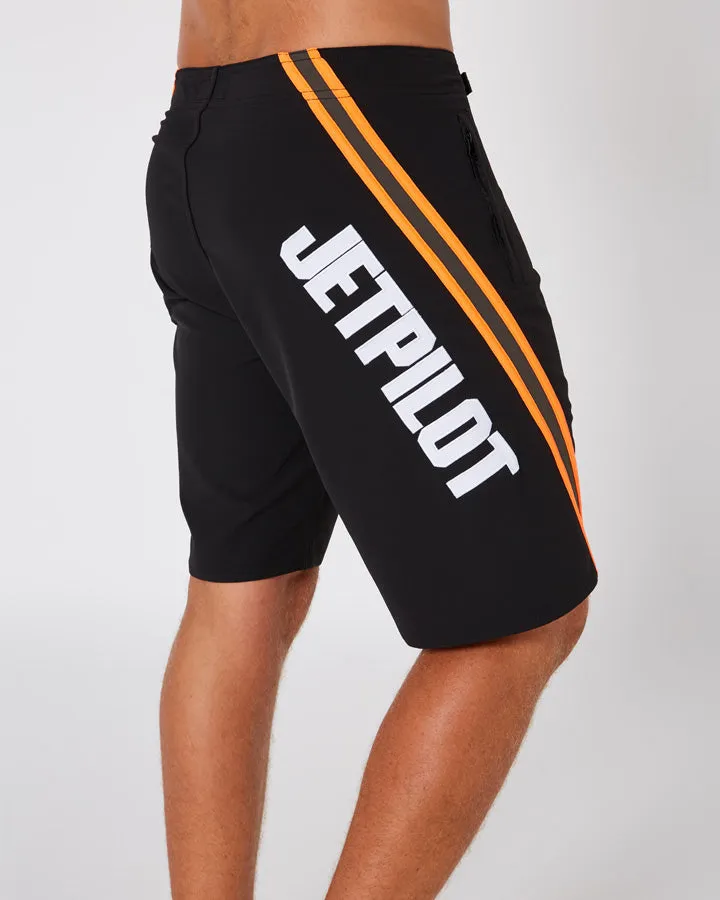 Jetpilot Profiler Mens Boardshorts - Black/Orange