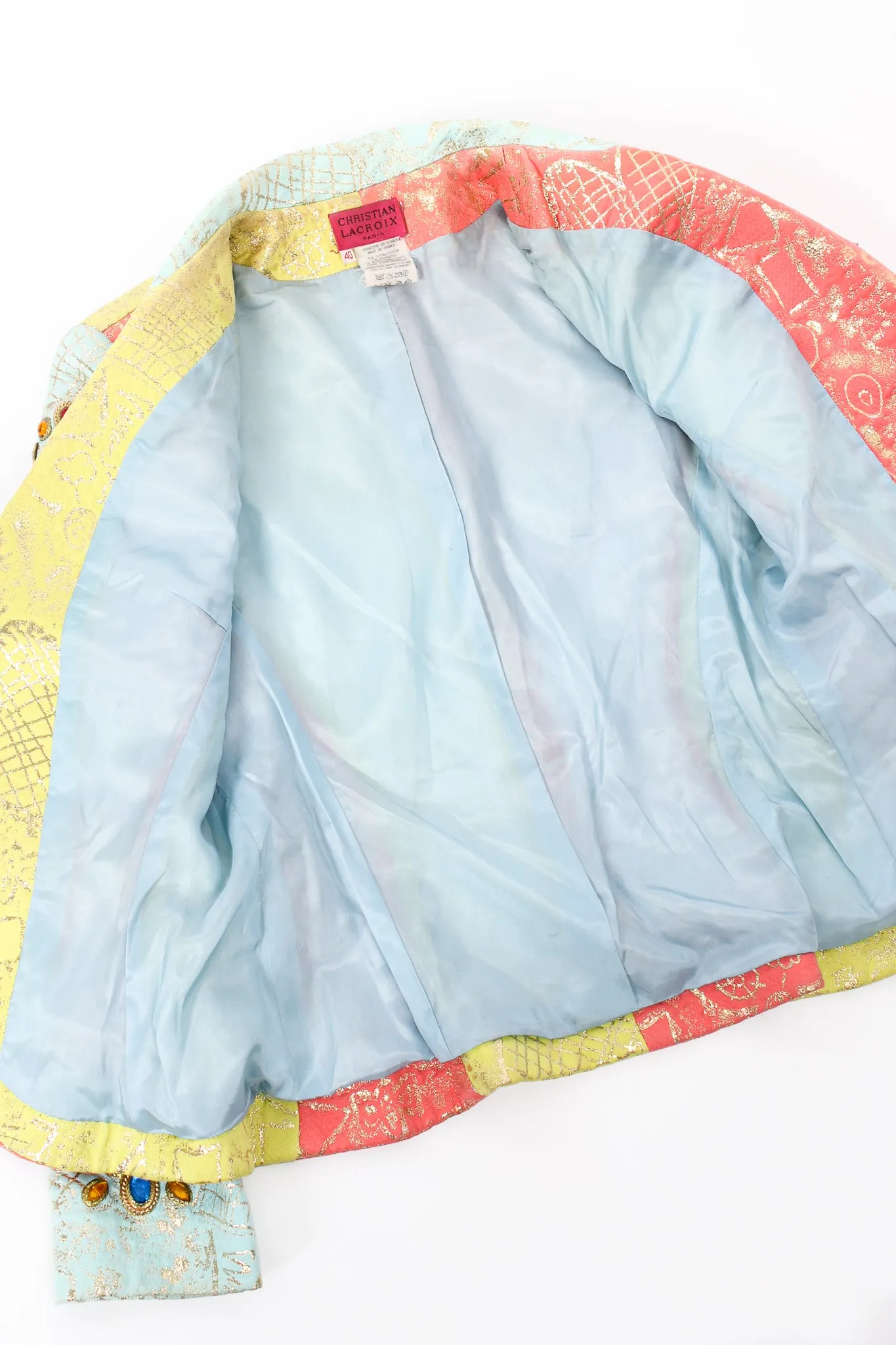Jeweled Graffiti Brocade Jacket
