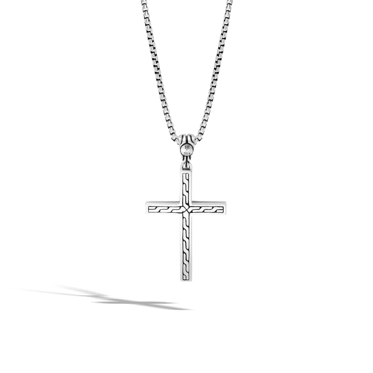 John Hardy Men's Classic Chain Jawan Sterling Silver Cross Pendant