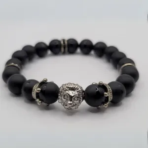 Judah Life Signature Bracelet (Black   Silver) - Version 2