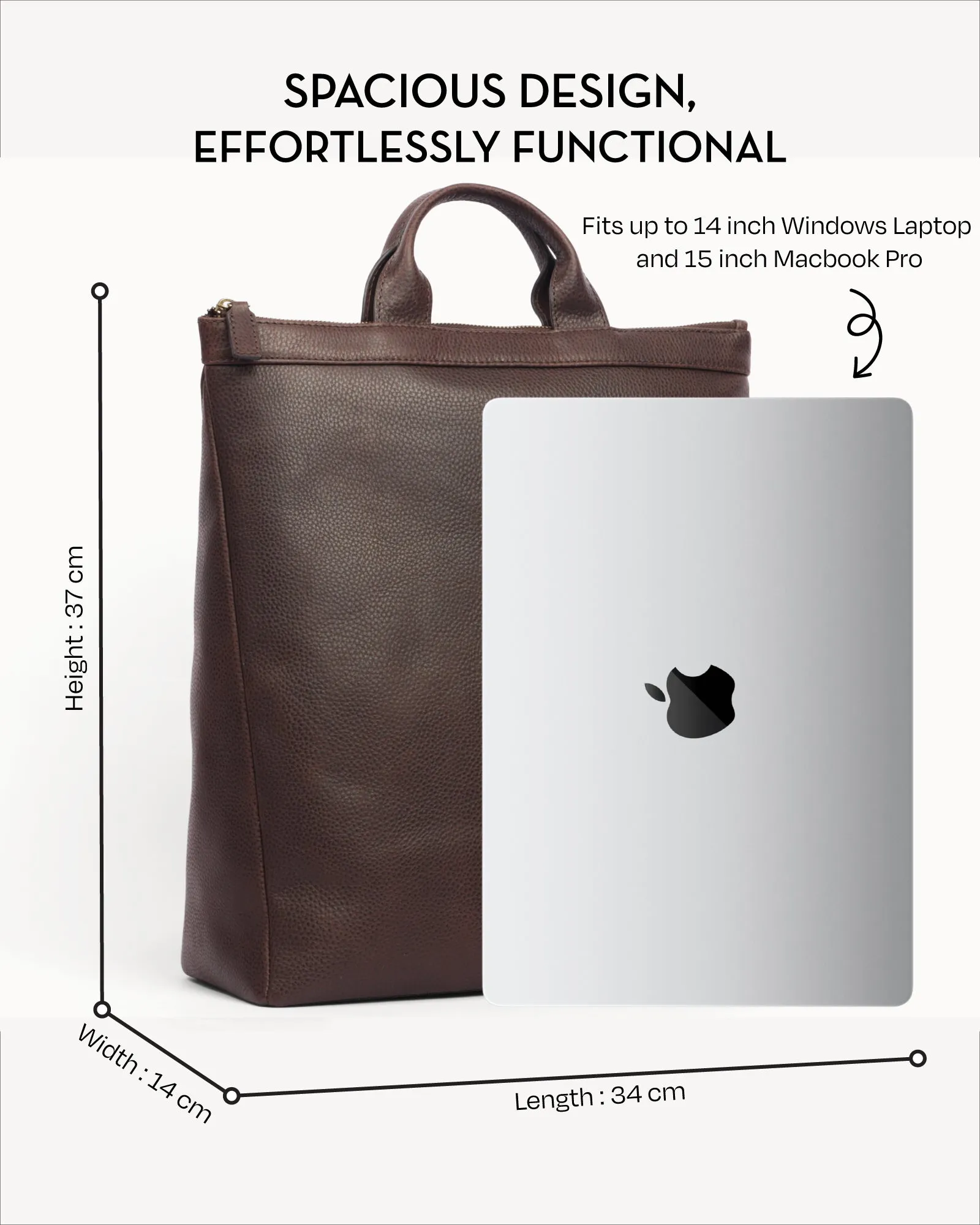 Kyoto Backpack - Cinnamon Brown