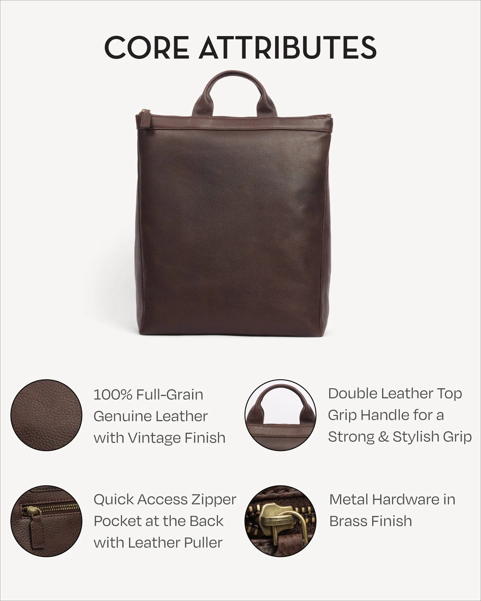 Kyoto Backpack - Cinnamon Brown