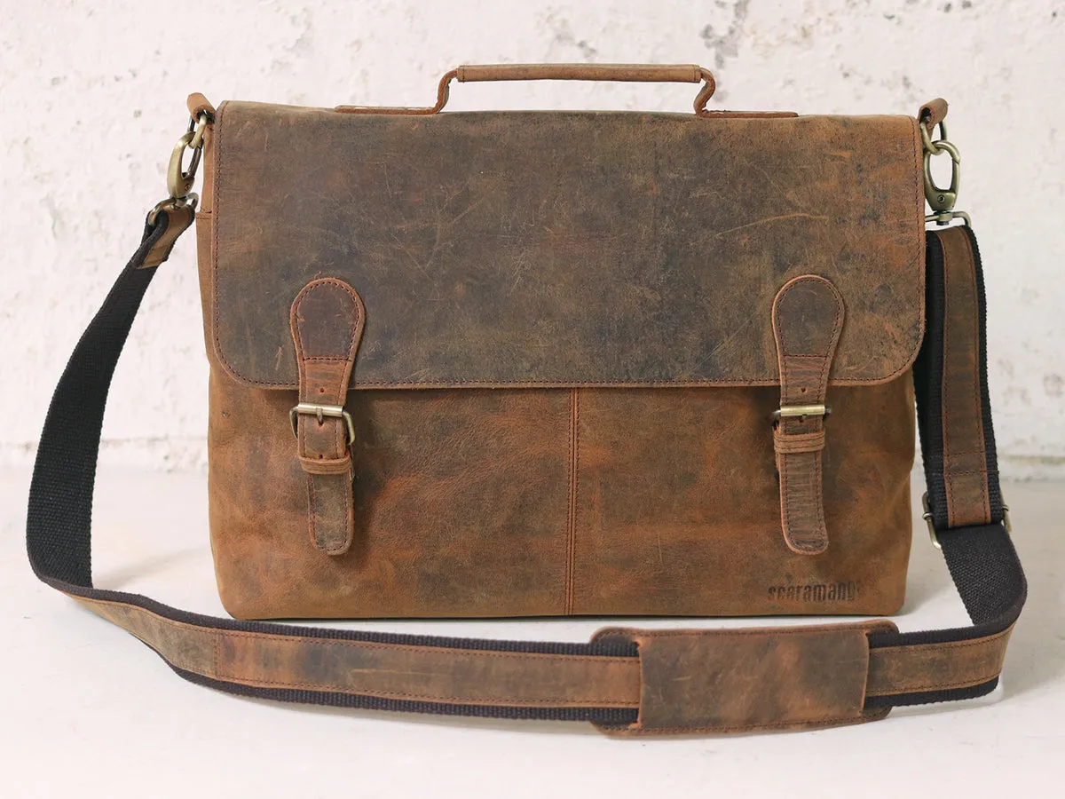 Leather Briefcase for Men - Hamilton