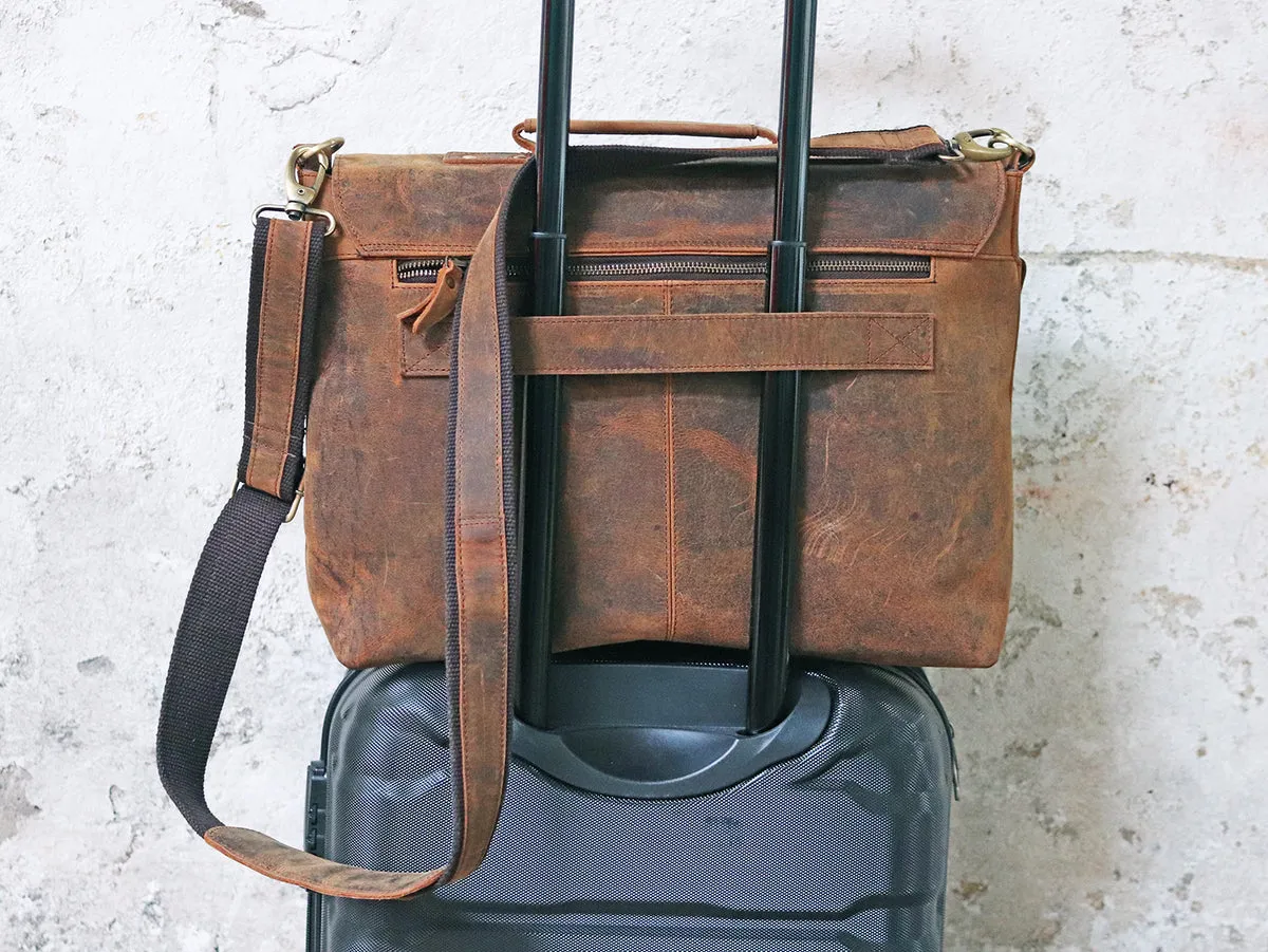 Leather Briefcase for Men - Hamilton