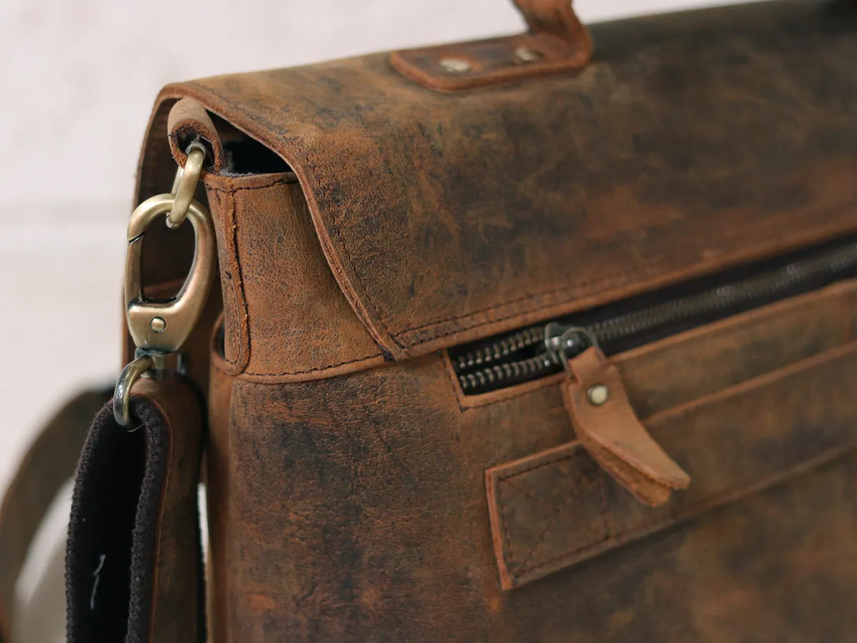 Leather Briefcase for Men - Hamilton