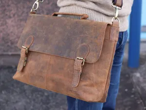Leather Briefcase for Men - Hamilton