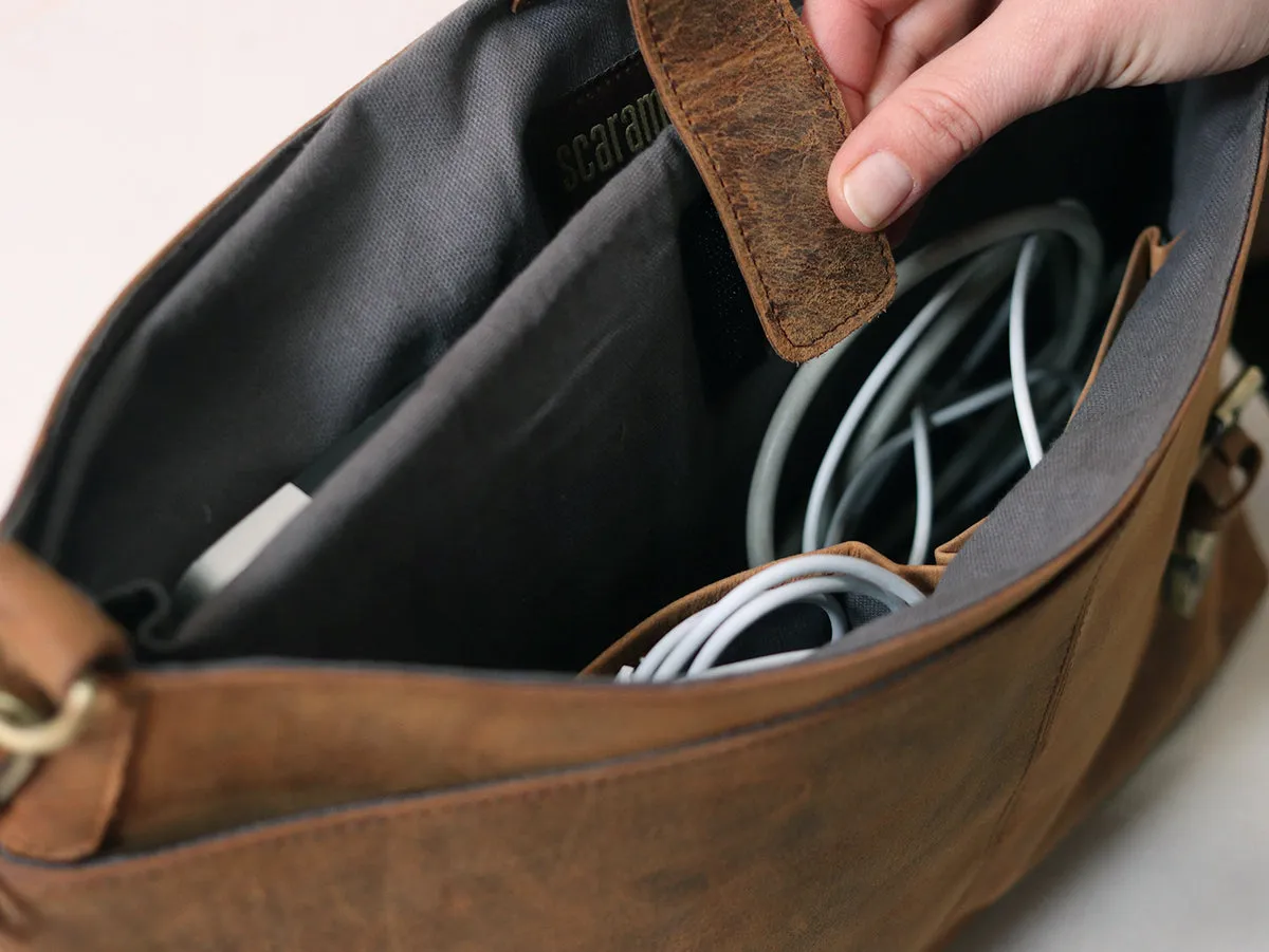 Leather Briefcase for Men - Hamilton