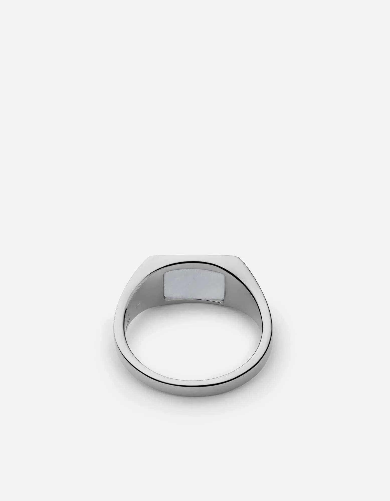 Lennox Chalcedony Pinky Ring, Sterling Silver