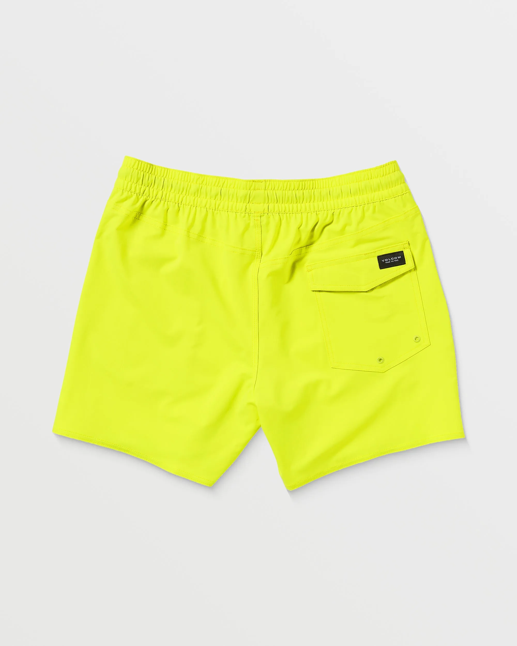 Lido Solid Trunk 16" Boardshort - TENNIS BALL