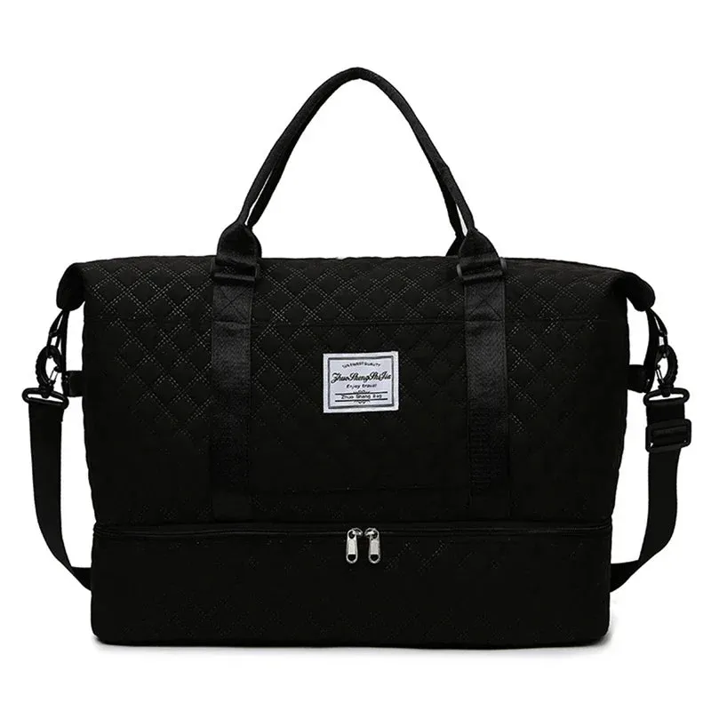 Lightweight Luggage Bag, Large Capacity Travel Duffle Bag Gym Tote Bags, Shoulder Weekender Overnight Bag