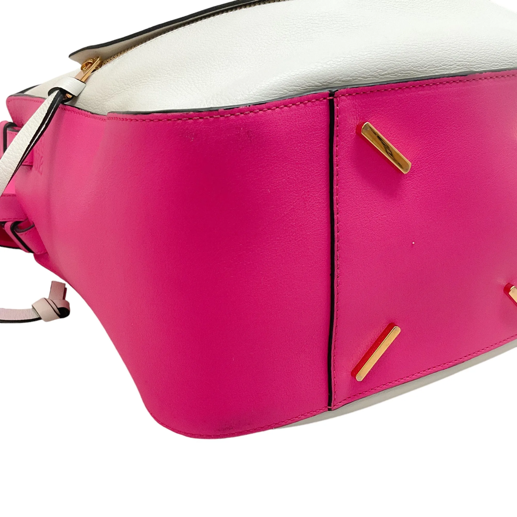 Loewe White / Pink Hammock Bag
