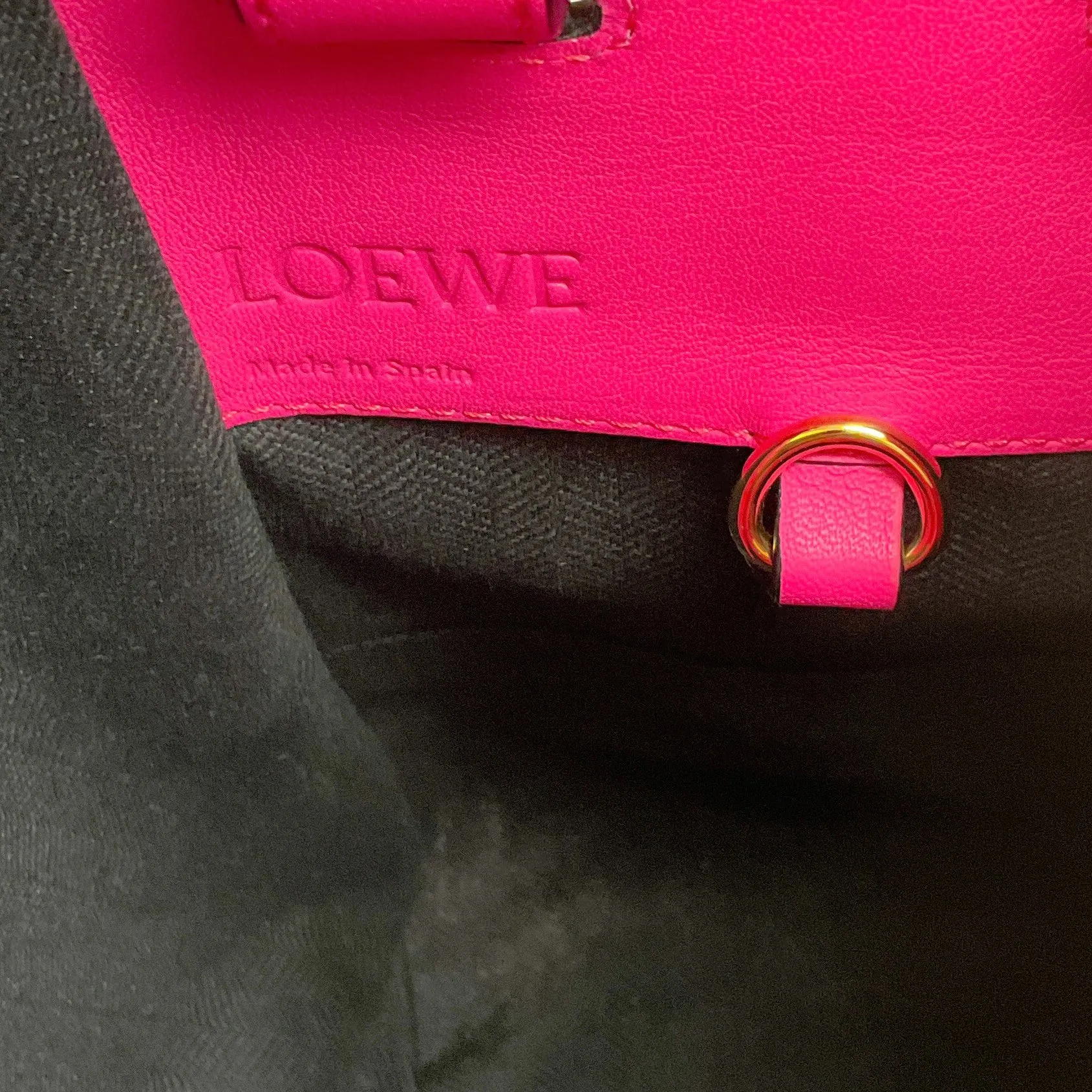 Loewe White / Pink Hammock Bag
