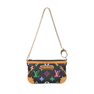 Louis Vuitton Black Multicolor Mini Chain Bag