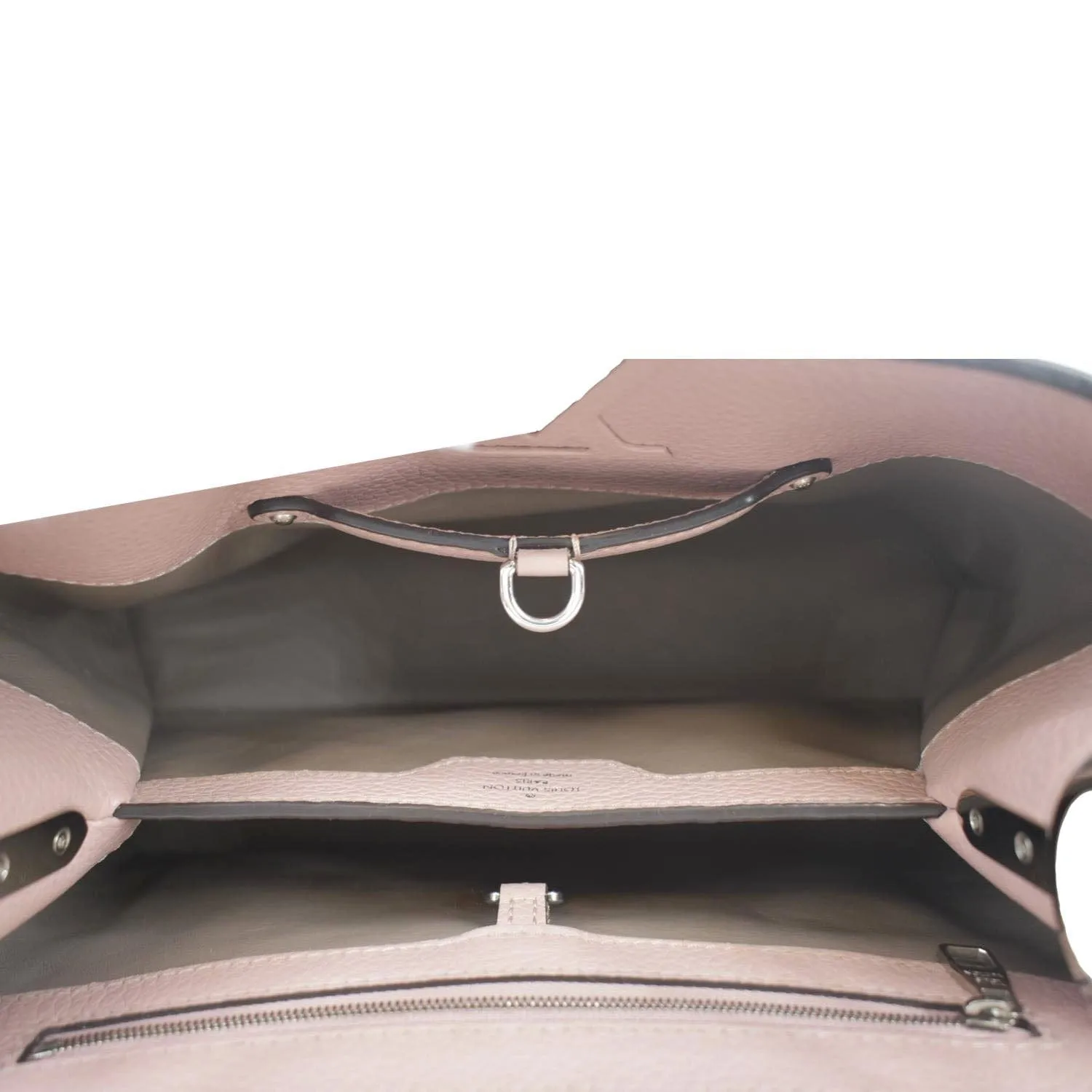 LOUIS VUITTON Capucines MM Taurillon Leather Shoulder Bag Soft Pink