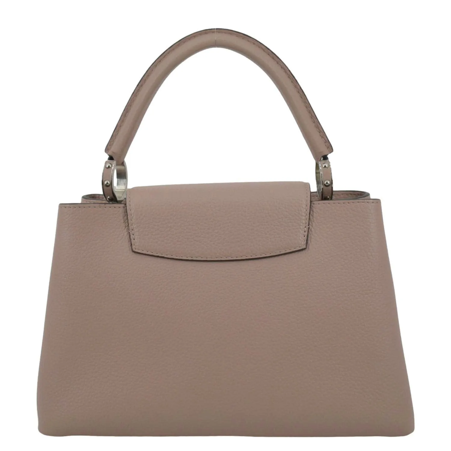 LOUIS VUITTON Capucines MM Taurillon Leather Shoulder Bag Soft Pink