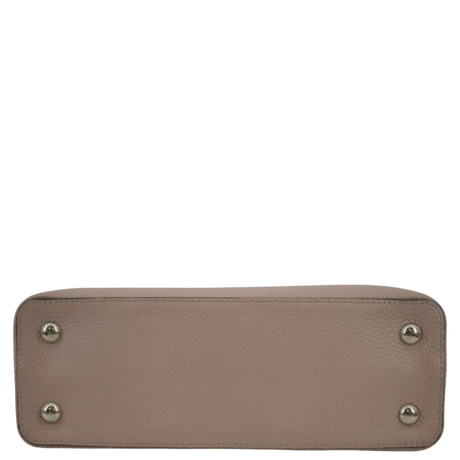 LOUIS VUITTON Capucines MM Taurillon Leather Shoulder Bag Soft Pink