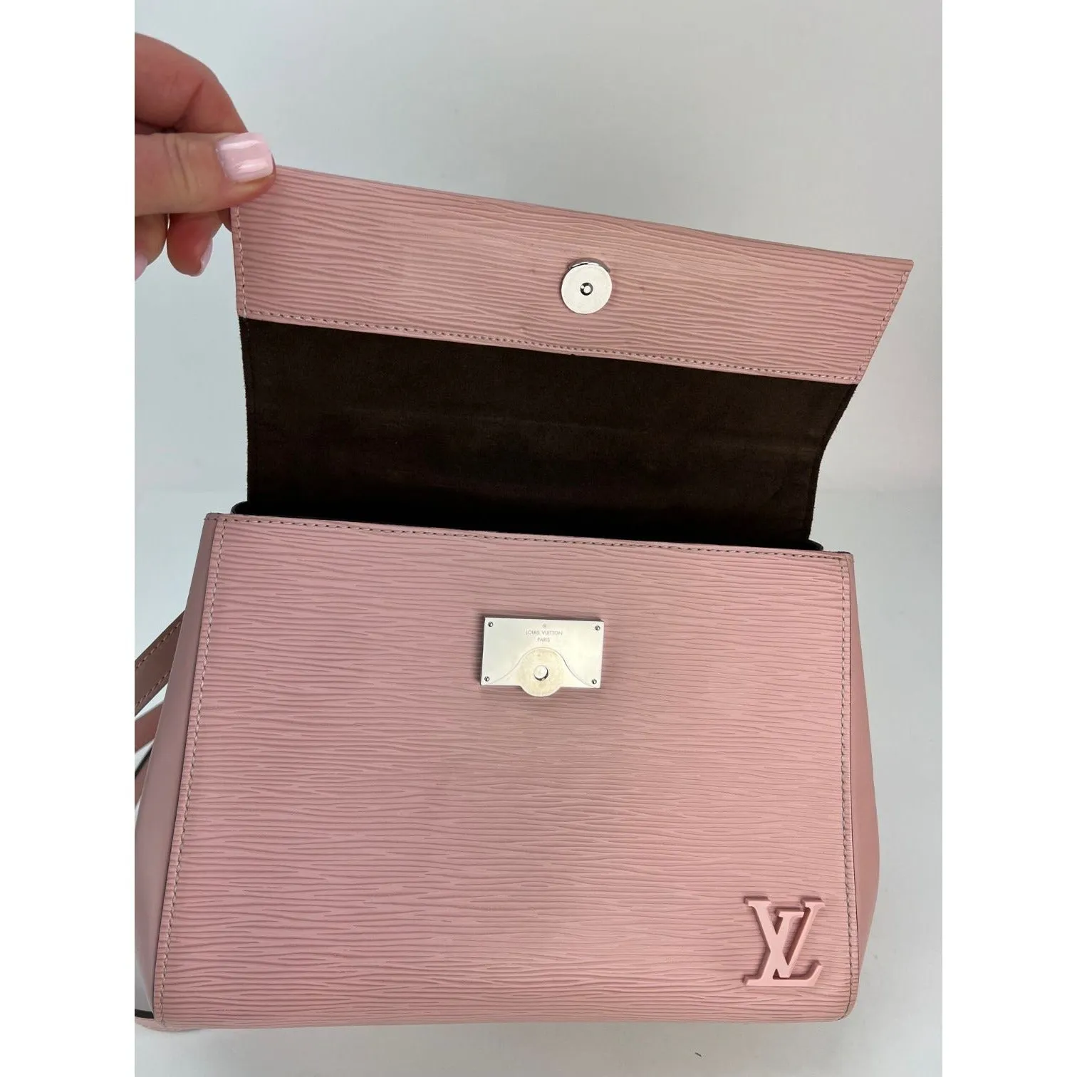 Louis Vuitton Cluny BB Pink Epi Leather Top Handle Shoulder Bag