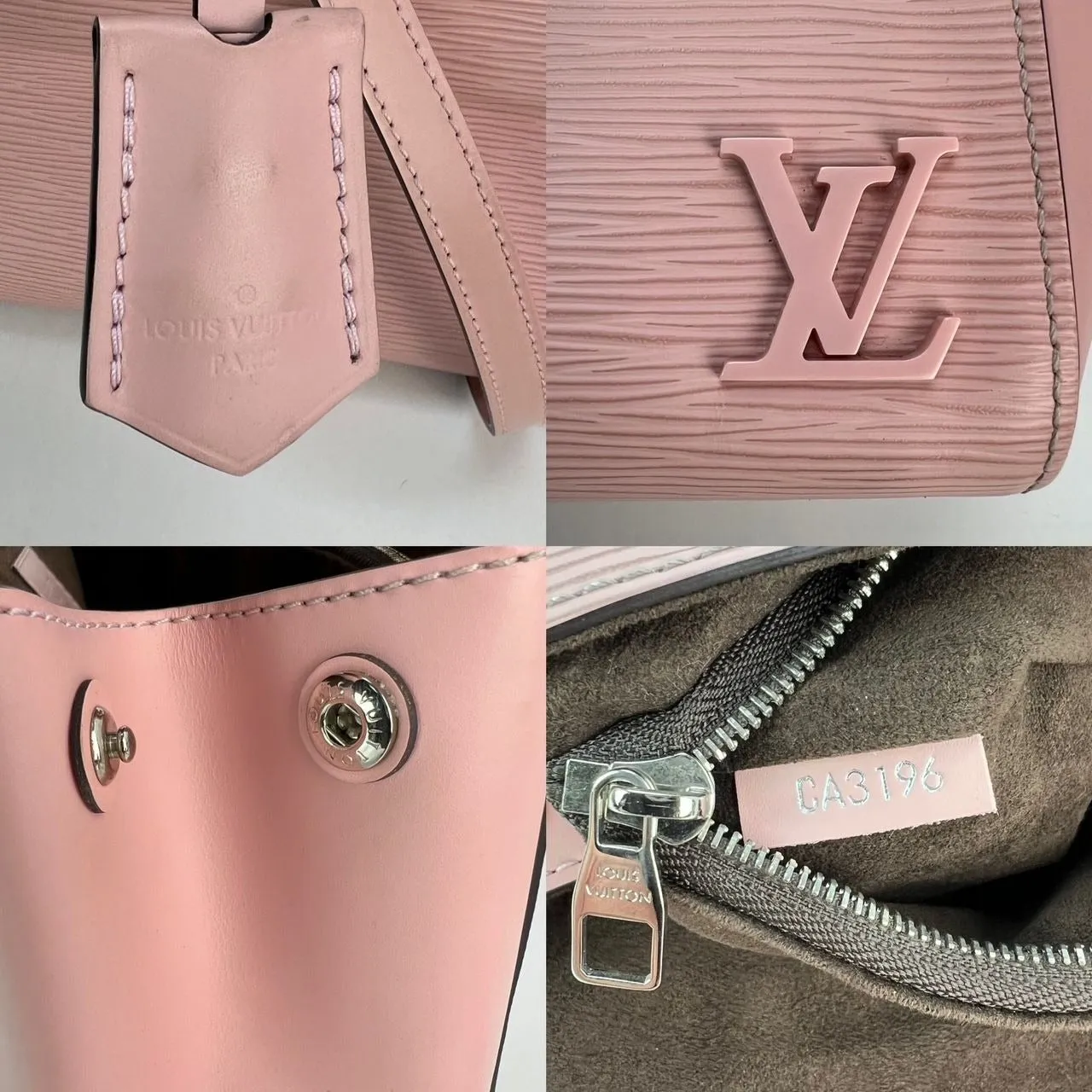 Louis Vuitton Cluny BB Pink Epi Leather Top Handle Shoulder Bag