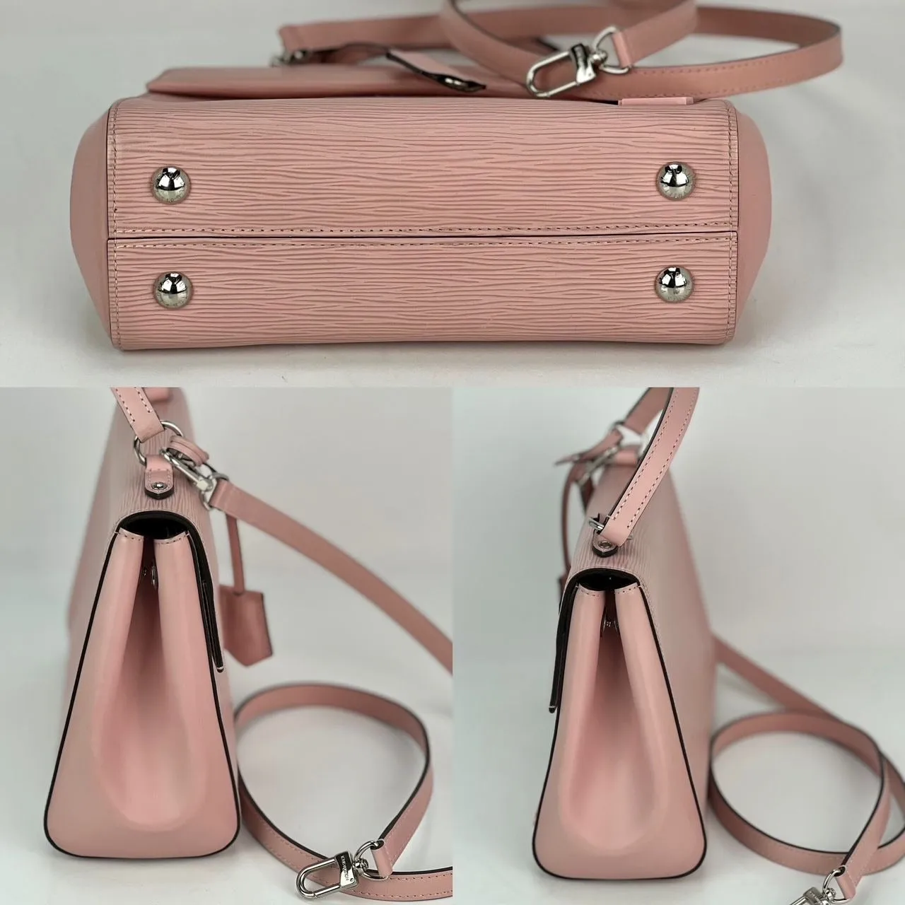Louis Vuitton Cluny BB Pink Epi Leather Top Handle Shoulder Bag