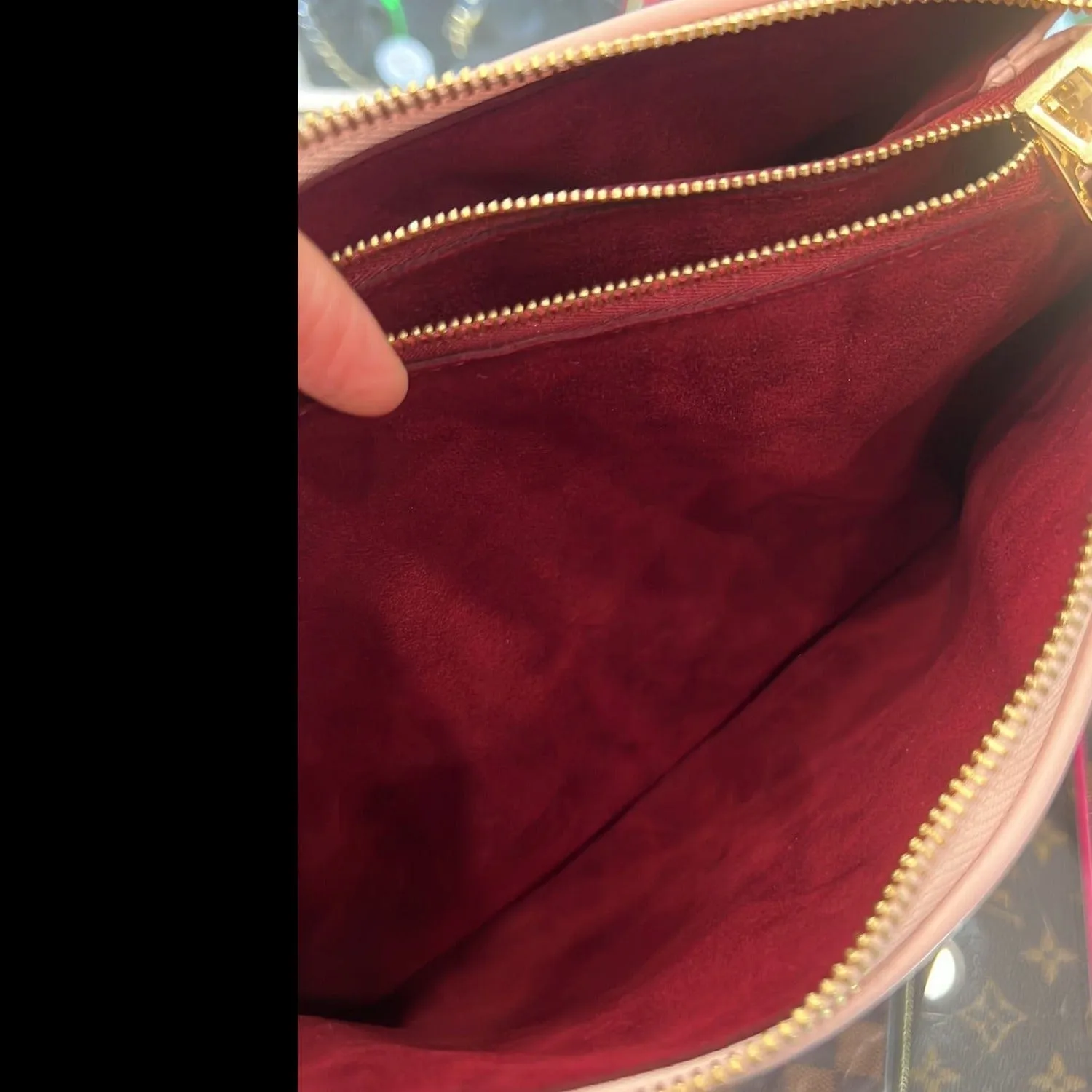 LOUIS VUITTON Coussin PM Monogram Embossed Shoulder Bag Pink
