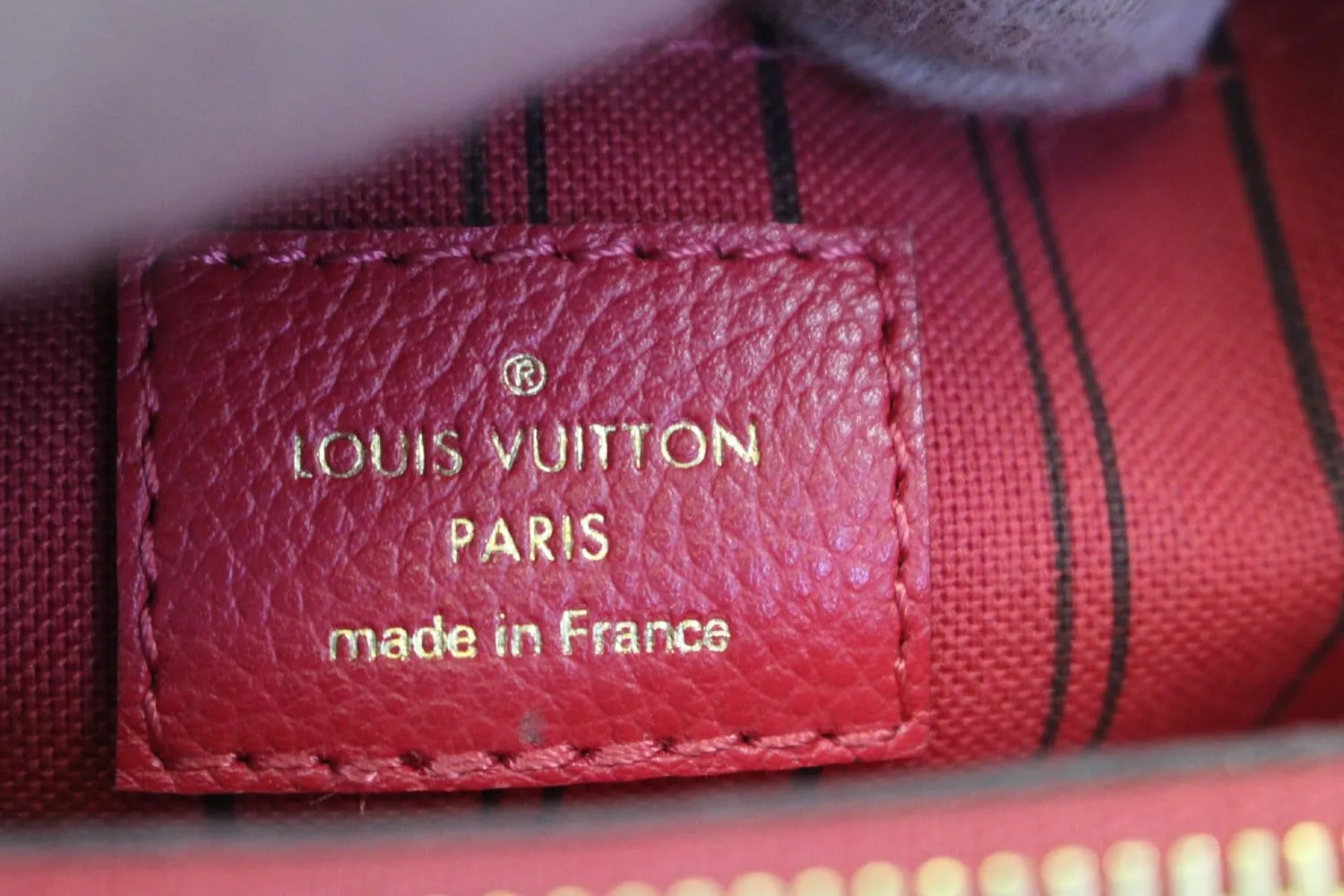 LOUIS VUITTON Dahlia Empreinte Leather Montaigne BB Shoulder Bag