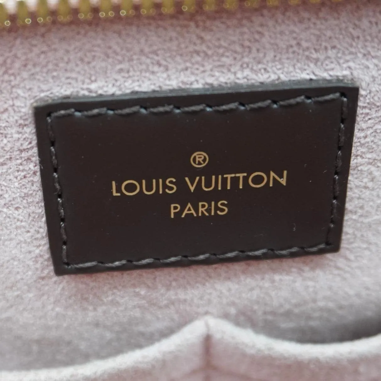 LOUIS VUITTON Jersey Damier Ebene Tote Shoulder Bag Pink