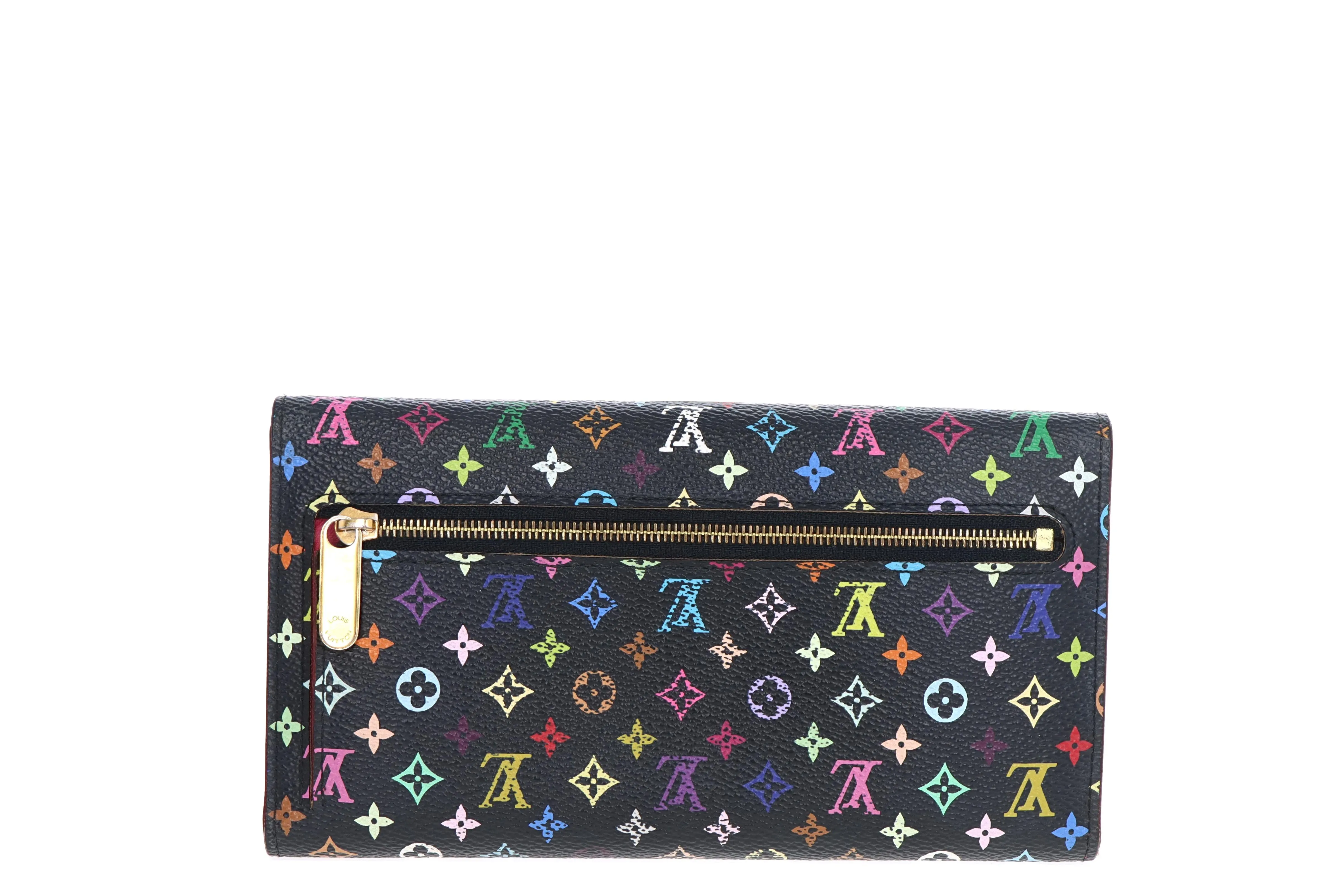 Louis Vuitton Monogram Multicolor Eugenie Wallet Black