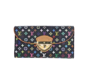 Louis Vuitton Monogram Multicolor Eugenie Wallet Black
