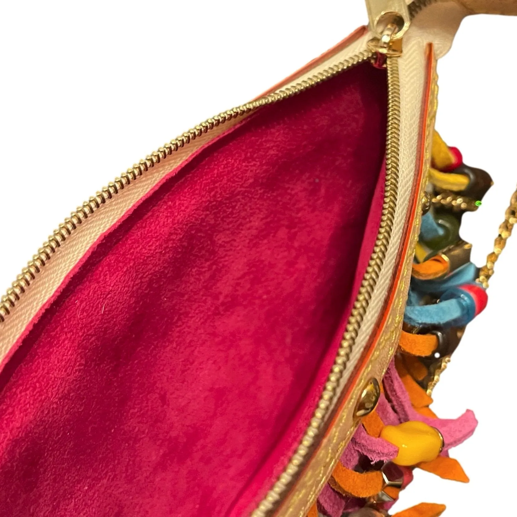 Louis Vuitton Multicolor Fringe Mini Chain Bag