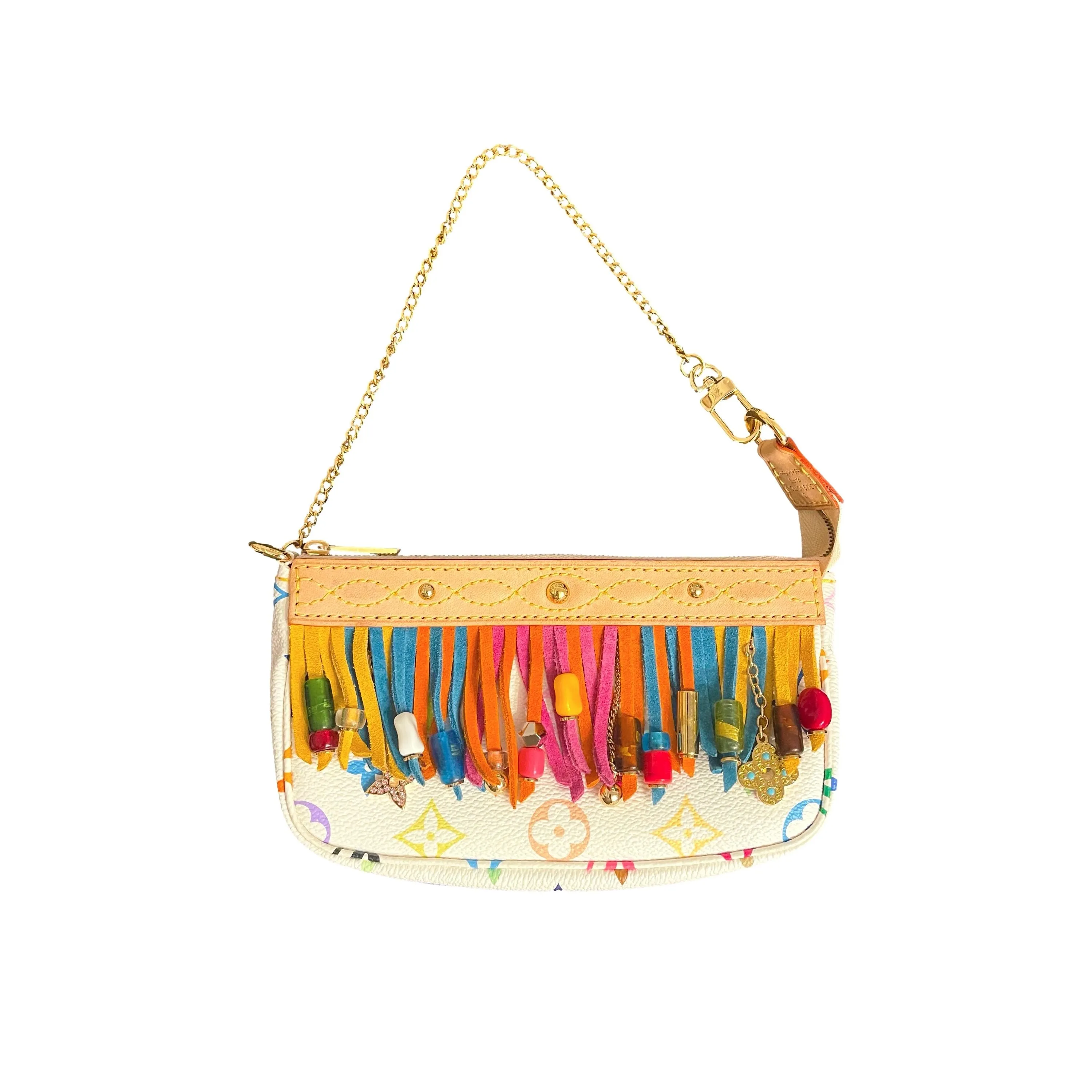 Louis Vuitton Multicolor Fringe Mini Chain Bag