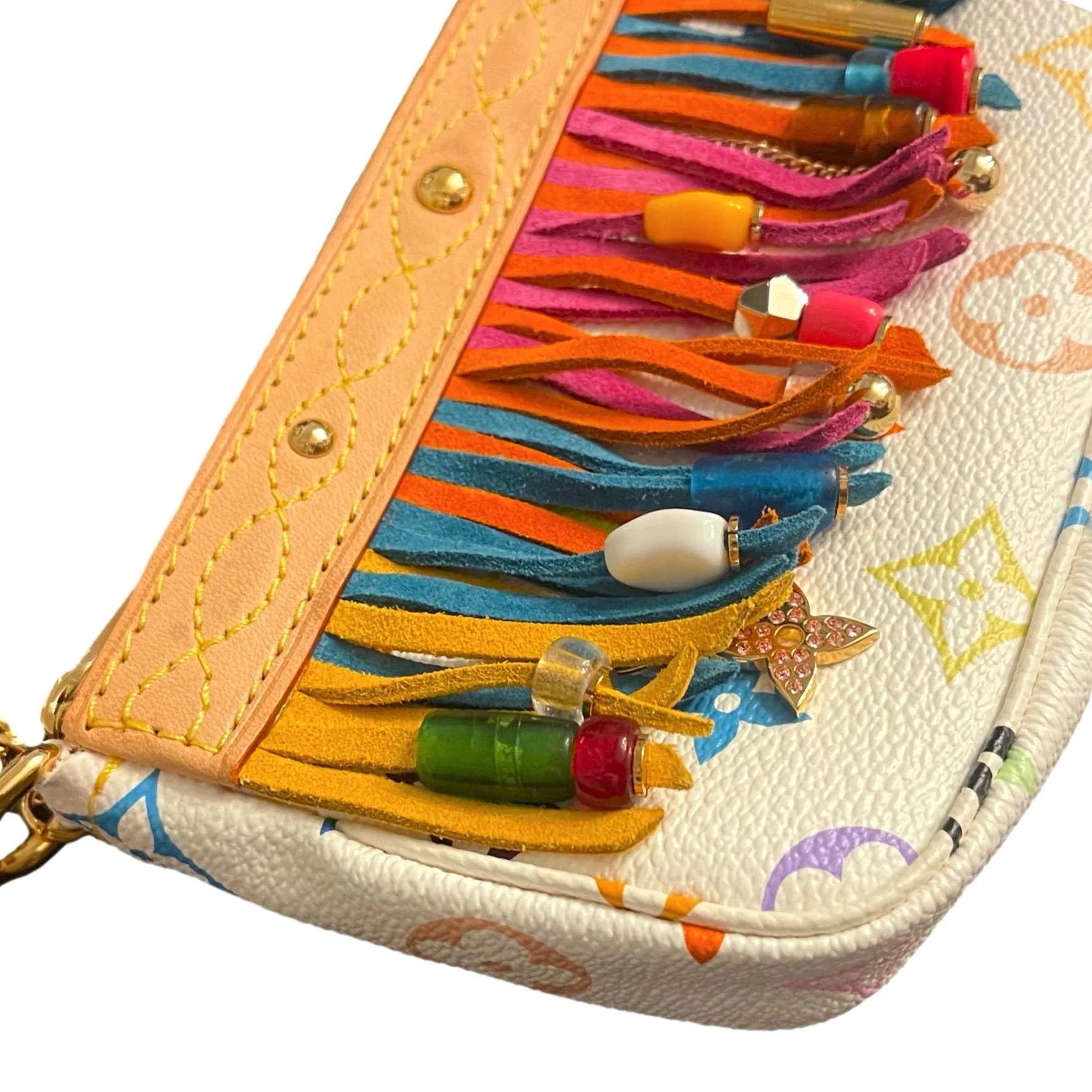 Louis Vuitton Multicolor Fringe Mini Chain Bag