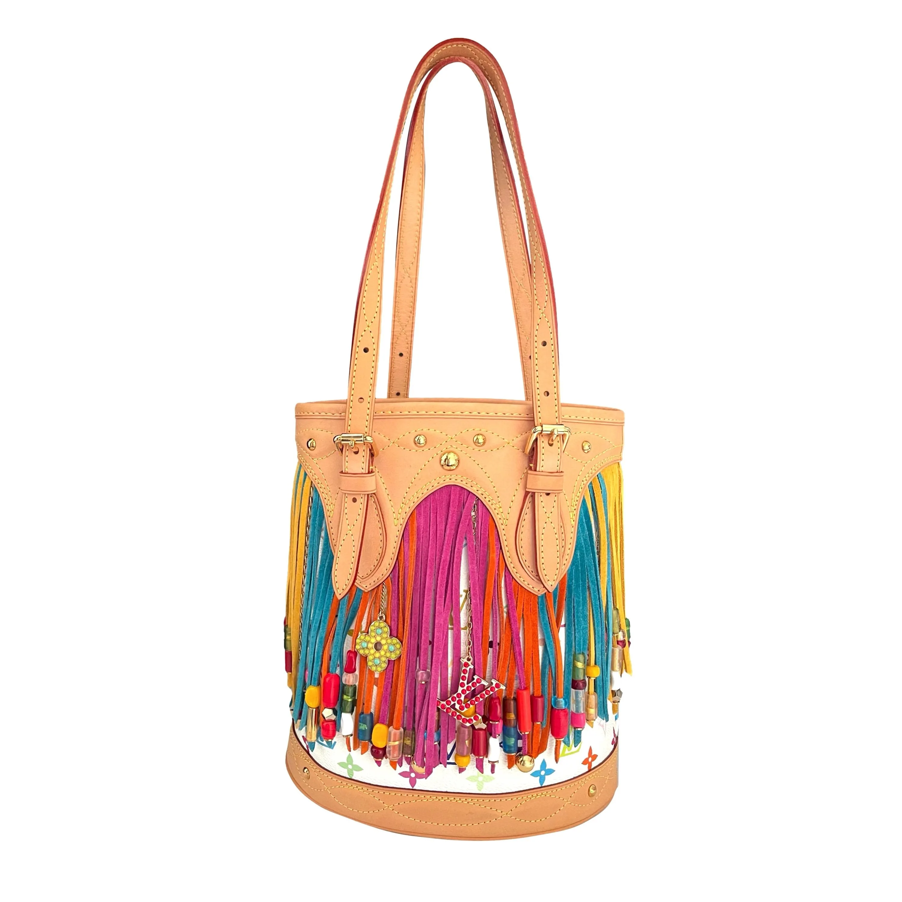 Louis Vuitton Multicolor Fringe Shoulder Bag