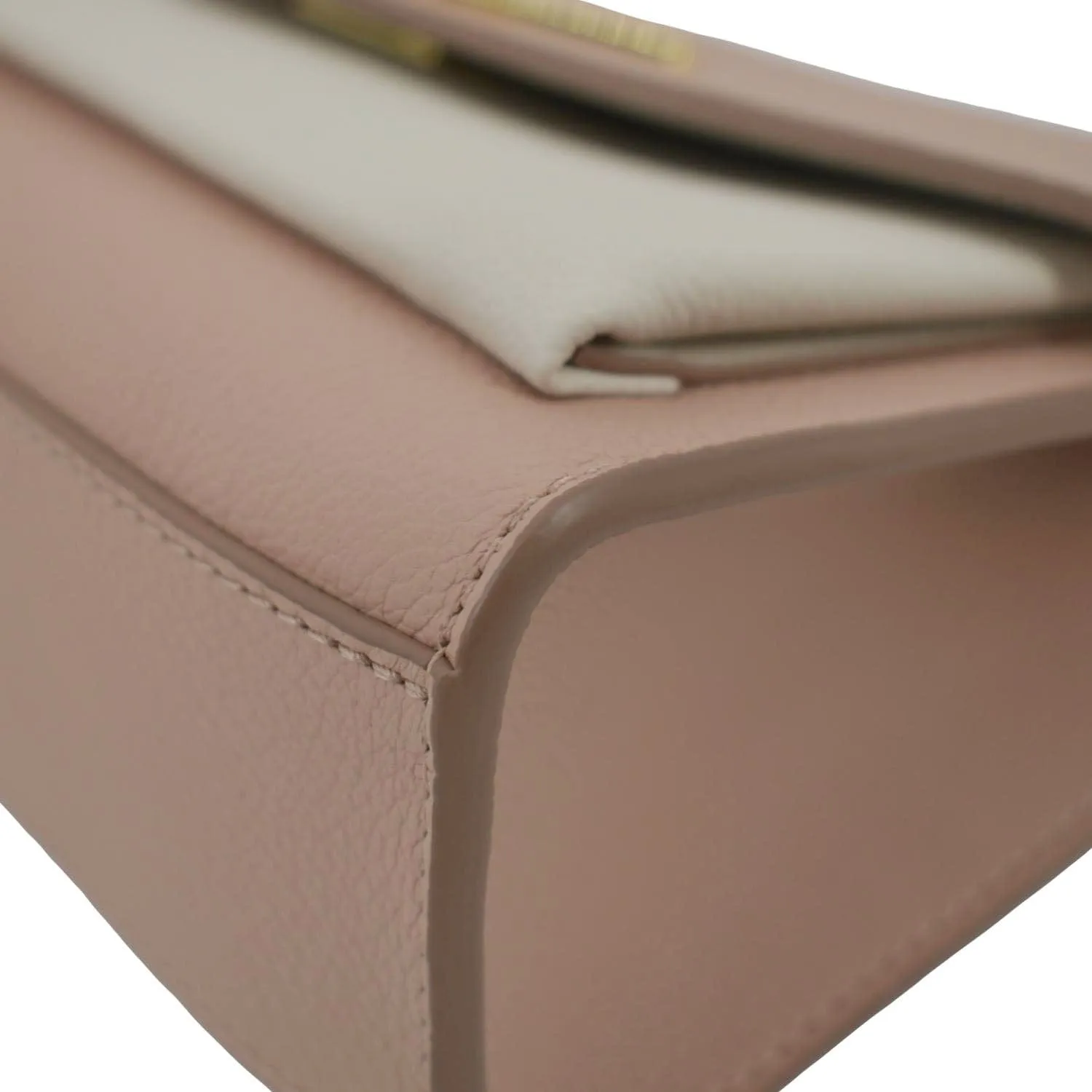 LOUIS VUITTON Mylockme Chain Calf Leather Chain Shoulder Bag Rose Trianon Pink