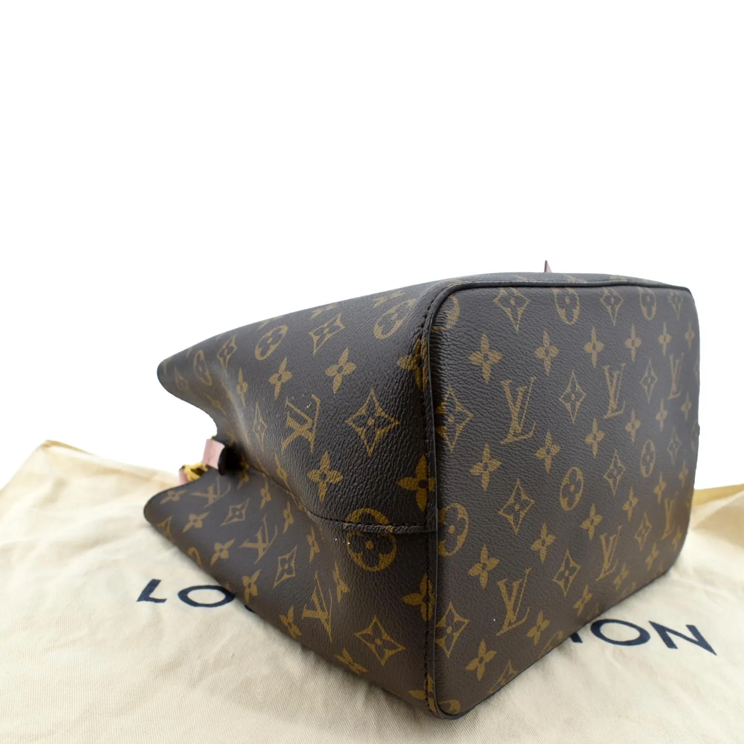 LOUIS VUITTON Neonoe MM Monogram Canvas Shoulder Bag Pink