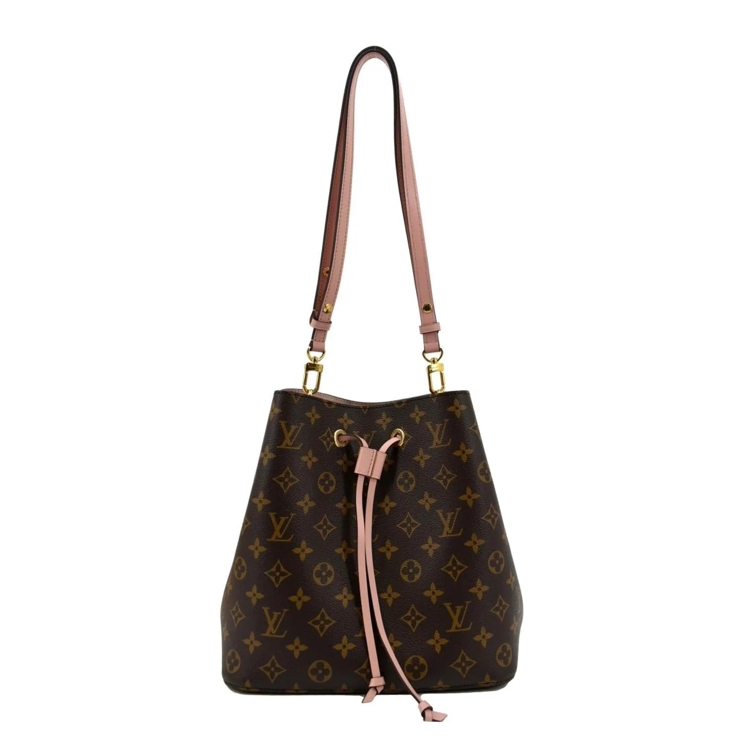LOUIS VUITTON Neonoe MM Monogram Canvas Shoulder Bag Pink