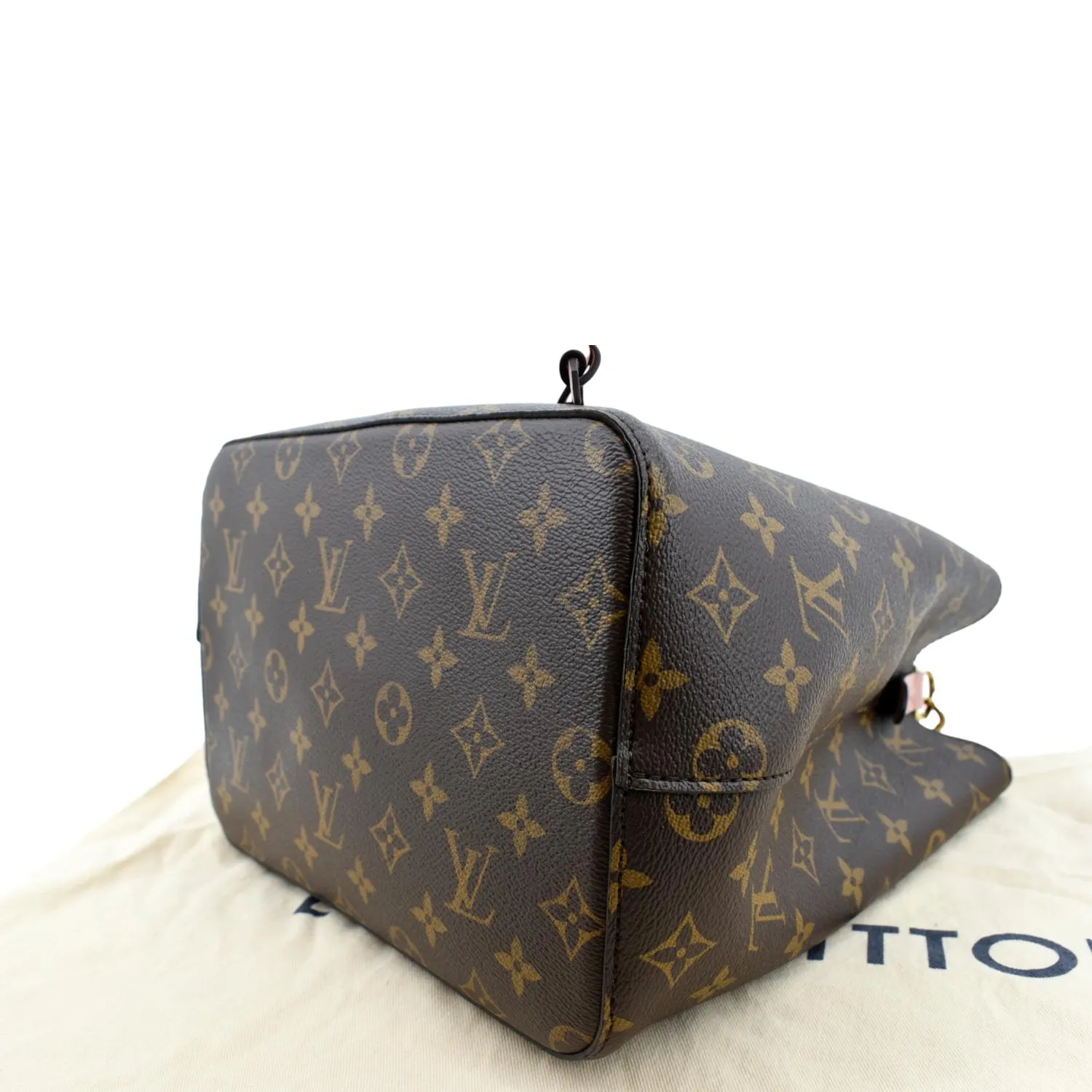 LOUIS VUITTON Neonoe MM Monogram Canvas Shoulder Bag Pink
