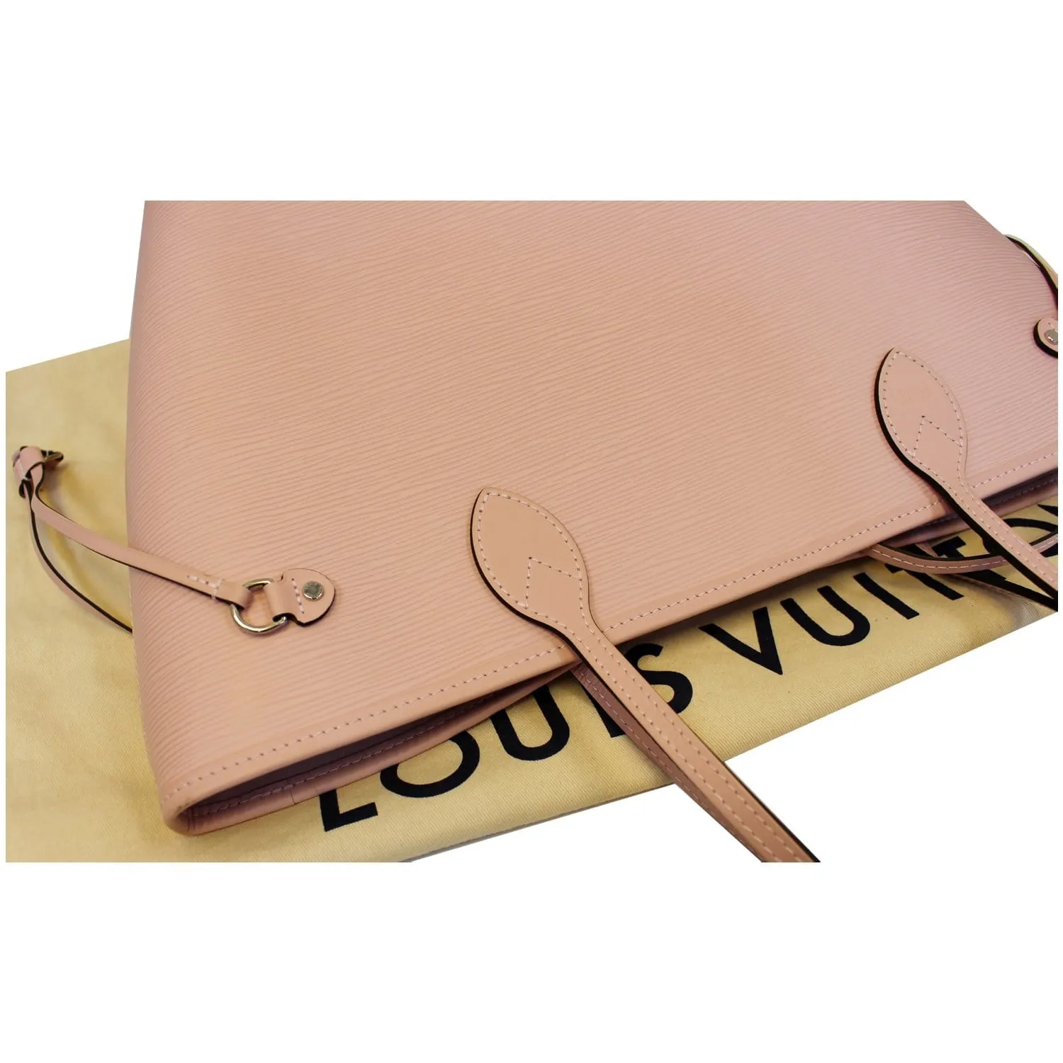 LOUIS VUITTON Neverfull MM Epi Leather Tote Shoulder Bag Pink