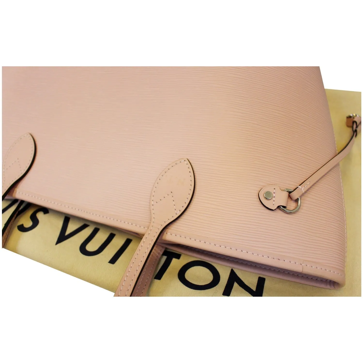 LOUIS VUITTON Neverfull MM Epi Leather Tote Shoulder Bag Pink