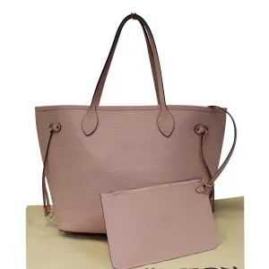 LOUIS VUITTON Neverfull MM Epi Leather Tote Shoulder Bag Pink