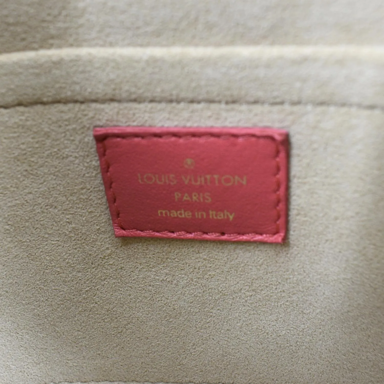 LOUIS VUITTON Troca MM Damier Lambskin Leather Shoulder Bag Pink