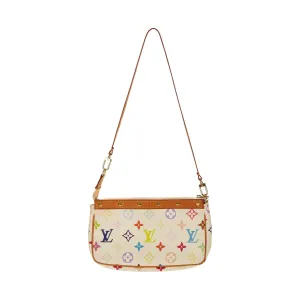 Louis Vuitton White Multicolor Monogram Mini Shoulder Bag
