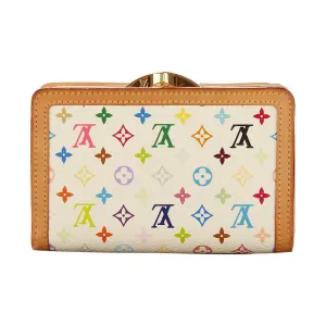 Louis Vuitton White Multicolor Monogram Wallet