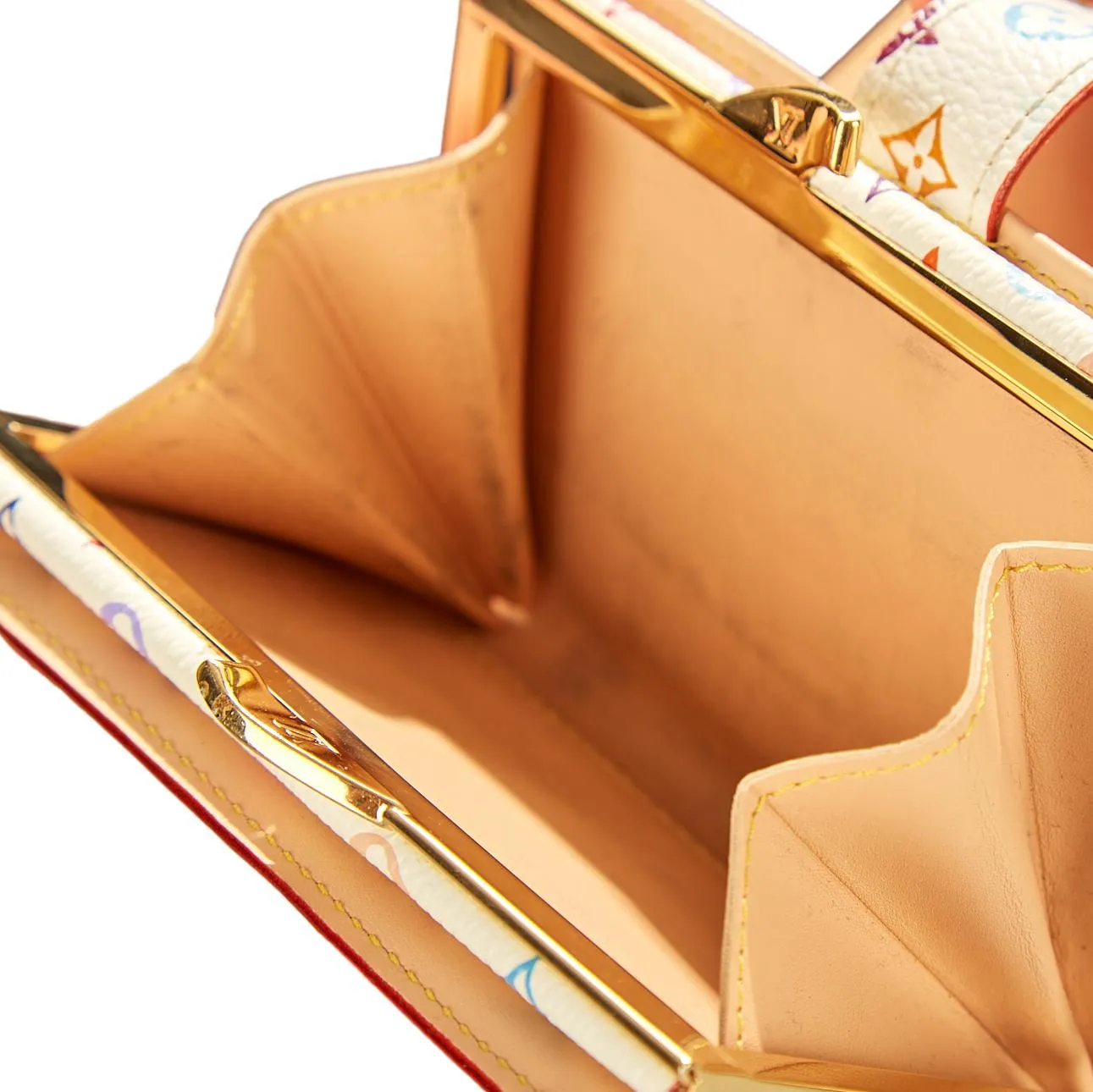 Louis Vuitton White Multicolor Monogram Wallet