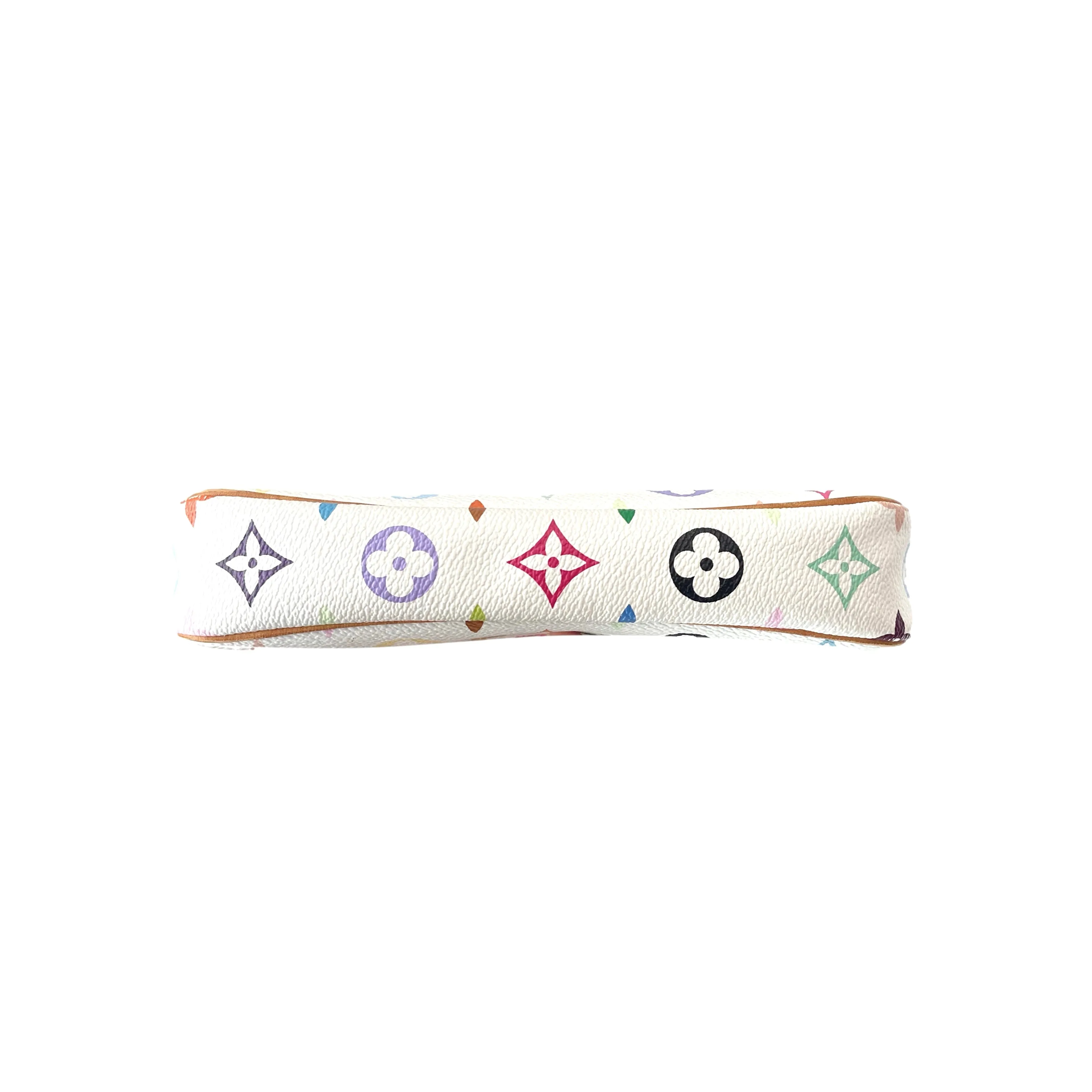 Louis Vuitton White Multicolor Pochette