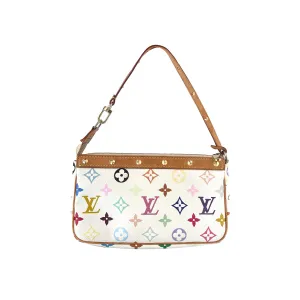 Louis Vuitton White Multicolor Pochette
