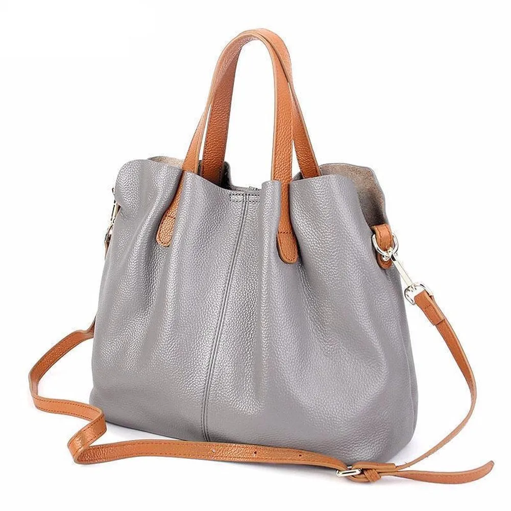 <bold>Bucket / Crossbody Bag <br>Genuine-Leather