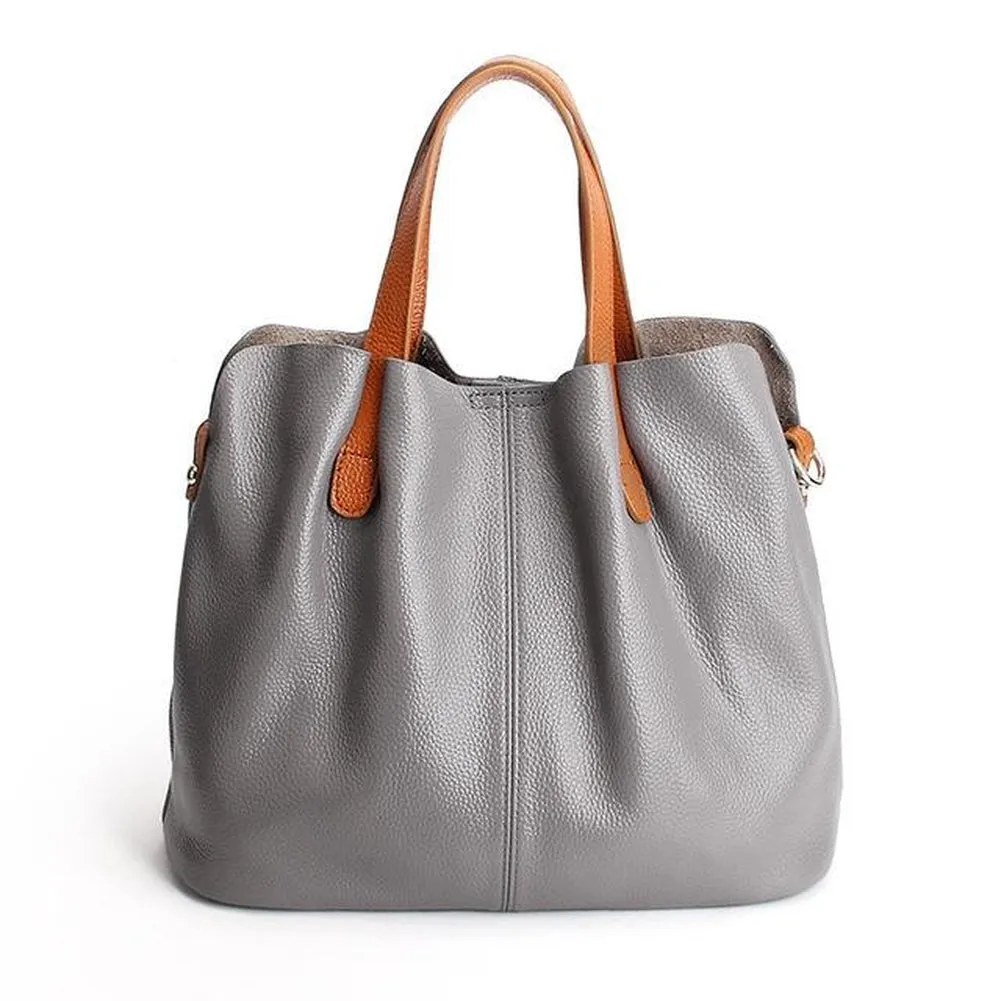 <bold>Bucket / Crossbody Bag <br>Genuine-Leather