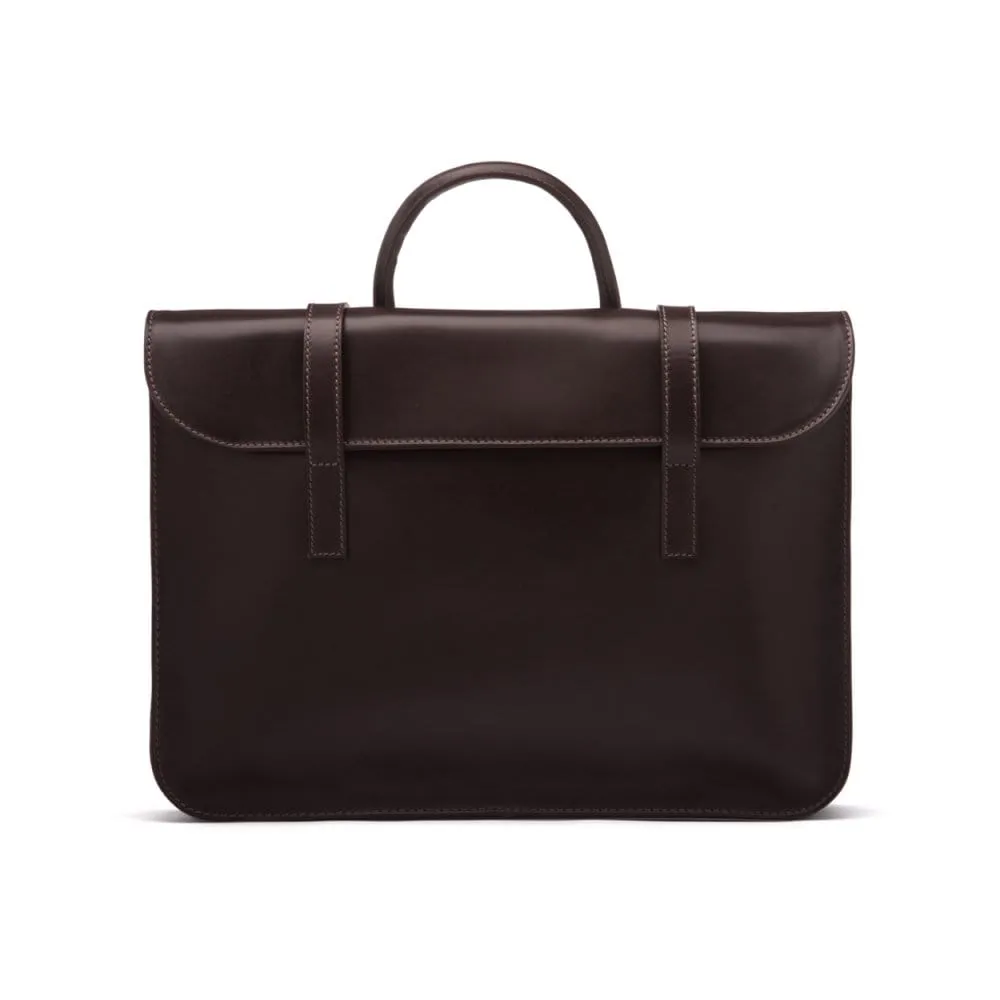 Luxury Leather Music Bag - Brown