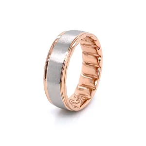 M-Fit 417 Rose & White Gold Wedding Band