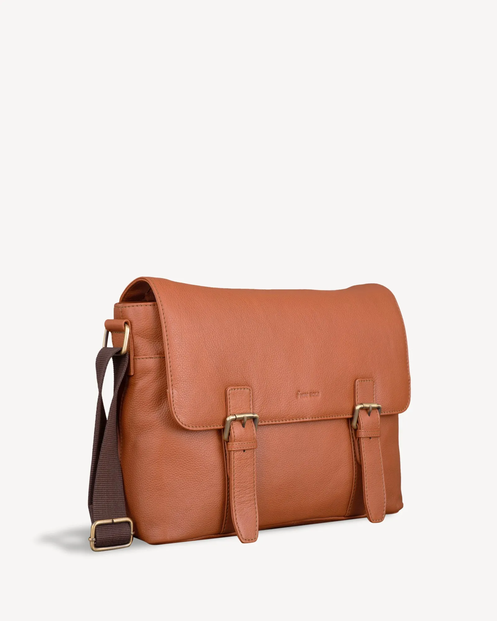 Medium Messenger Bag - Tan